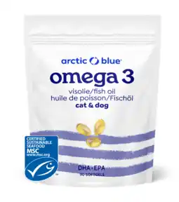 De Online Drogist Arctic Blue Omega 3 Visolie Cat & Dog Softgels aanbieding