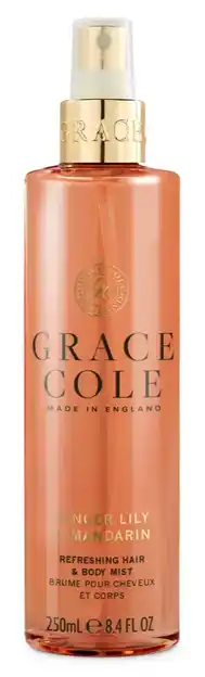 De Online Drogist Grace Cole Ginger Lily & Mandarin Refreshing Hair & Body Mist aanbieding