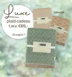 IN.HOUSE Luxe plaid cadeau aanbieding