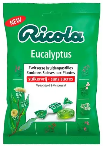 De Online Drogist Ricola Eucalyptus Suikervrij aanbieding