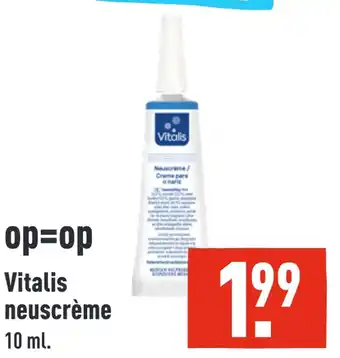 ALDI Vitalis neuscrème aanbieding