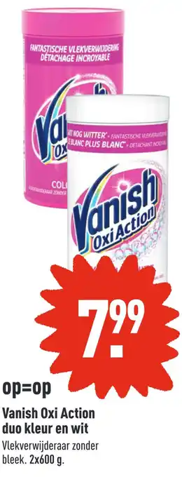 ALDI Vanish Oxi Action duo kleur en wit aanbieding