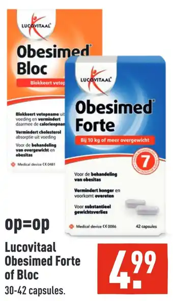 ALDI Lucovitaal Obesimed Forte of Bloc aanbieding