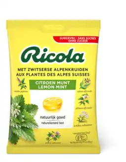 De Online Drogist Ricola Citroen Munt Suikervrij aanbieding