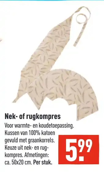 ALDI Nek- of rugkompres aanbieding