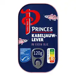 Dekamarkt Princes Kabeljauwlever in eigen olie aanbieding