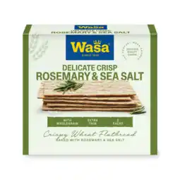 Dekamarkt Wasa Delicate crisp rosemary & sea salt aanbieding