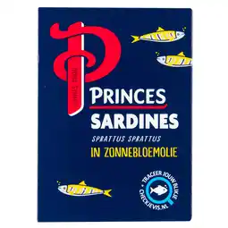 Dekamarkt Princes Sardientjes in zonnebloemolie aanbieding