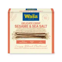 Dekamarkt Wasa Delicate crisp sesame & sea salt aanbieding