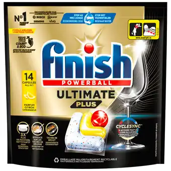 Dekamarkt Finish Vaatwascapsules ultimate plus lemon aanbieding