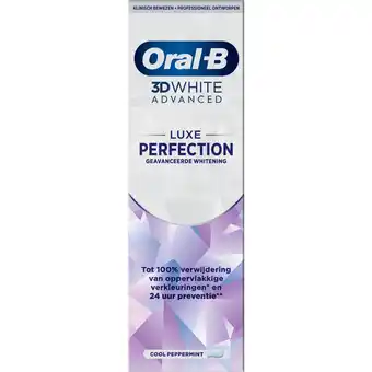 Dekamarkt Oral-B Tandpasta 3d white luxe perfection aanbieding