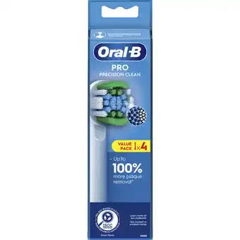 Dekamarkt Oral-B Opzetborstels precision clean 4 stuks aanbieding
