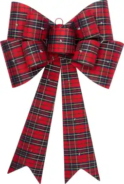 Intratuin Intratuin kerst strik rood / groen met verlichting 65 x 40 x 10 cm aanbieding