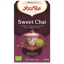 Dekamarkt Yogi Tea Thee sweet chai 17 zk aanbieding
