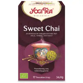 Dekamarkt Yogi Tea Thee sweet chai 17 zk aanbieding