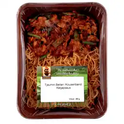 Dekamarkt Warung Tjaumin met seitan kousenband in ketjap aanbieding