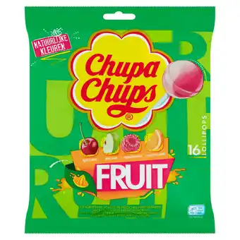 Dekamarkt Chupa Chups Fruit Lollies Uitdeel Snoep Zak 16 stuks aanbieding