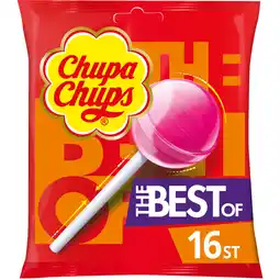 Dekamarkt Chupa Chups The Best of Lollies Uitdeel Snoep Zak 16 stuks aanbieding