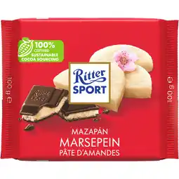 Dekamarkt Ritter Sport Chocolade met marsepein aanbieding