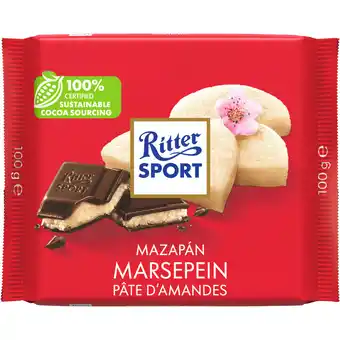 Dekamarkt Ritter Sport Chocolade met marsepein aanbieding