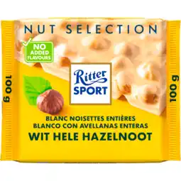 Dekamarkt Ritter Sport Wit hazelnoot aanbieding