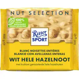 Dekamarkt Ritter Sport Wit hazelnoot aanbieding
