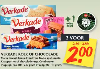 Dekamarkt Verkade koek of chocolade aanbieding