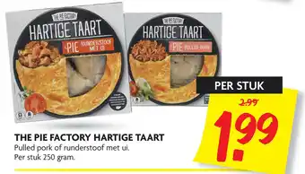 Dekamarkt THE PIE FACTORY HARTIGE TAART aanbieding