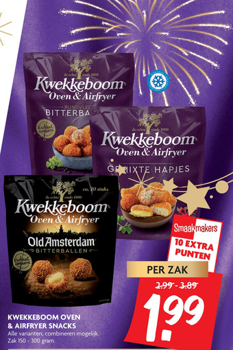 Dekamarkt KWEKKEBOOM OVEN & AIRFRYER SNACKS aanbieding