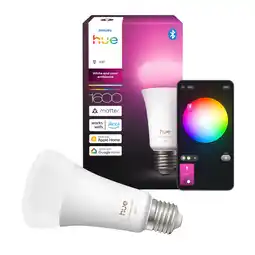MediaMarkt Philips Hue Led A67 Bulb Wit En Gekleurd Licht E27 Fitting Slimme Ledlamp aanbieding