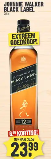 Super Dirck 3 JOHNNIE WALKER BLACK LABEL aanbieding