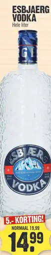 Super Dirck 3 ESBJAERG VODKA aanbieding