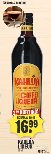 Super Dirck 3 KAHLÚA LIKEUR aanbieding