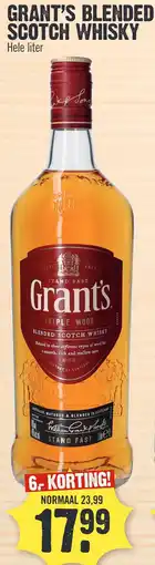 Super Dirck 3 GRANT'S BLENDED SCOTCH WHISKY aanbieding