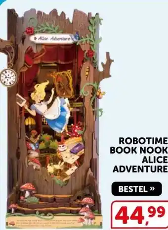 Boekenvoordeel ROBOTIME BOOK NOOK ALICE ADVENTURE aanbieding