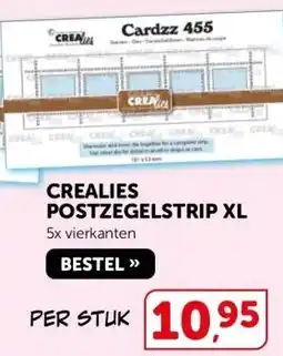 Boekenvoordeel CREALIES POSTZEGELSTRIP XL aanbieding