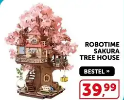Boekenvoordeel ROBOTIME SAKURA TREE HOUSE aanbieding