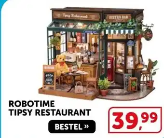 Boekenvoordeel ROBOTIME TIPSY RESTAURANT aanbieding