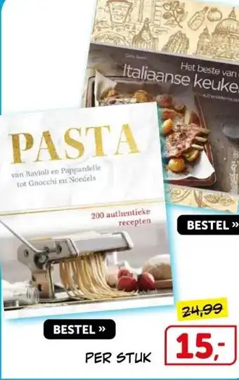 Boekenvoordeel PASTA & Italiaanse keuken aanbieding