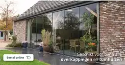 Tuinmaximaal Overkappingen en tuinhuizen aanbieding