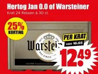 Dirk Hertog Jan 0.0 of Warsteiner aanbieding