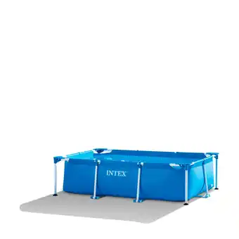 Amazon Intex 28270NP Metal Frame Zwembad, 220cm x 150cm x 60cm Rechthoekig Blauw aanbieding