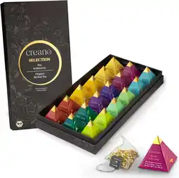 Amazon Creano Premium biologische kruidenthee cadeauset (18 piramidezakjes) aanbieding