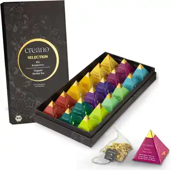Amazon Creano Premium biologische kruidenthee cadeauset (18 piramidezakjes) aanbieding
