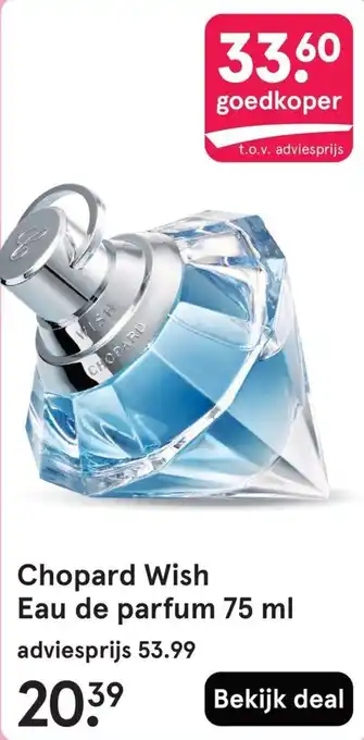 Etos Chopard Wish Eau de parfum aanbieding