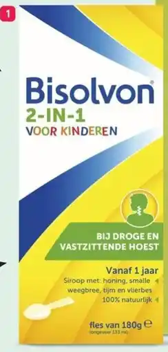 Etos Bisolvon 2-in-1 bij droge en vastzittende hoest voor kinderen aanbieding