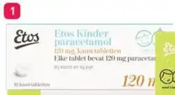 Etos Etos kinder paracetamol kauwtabletten aanbieding