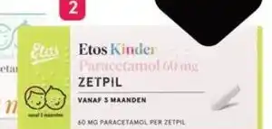 Etos Etos kinder paracetamol aanbieding