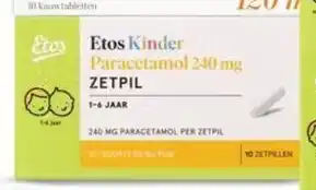 Etos Etos kinder paracetamol zetpil aanbieding
