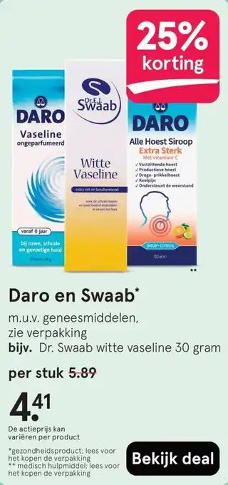 Etos Daro en Swaab aanbieding